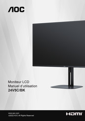 AOC 24V5C/BK Manuel D'utilisation