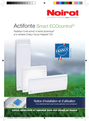 Noirot Actifonte Smart ECOcontrol Notice D'installation Et D'utilisation