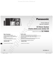 Panasonic SC-PM500 Manuel D'utilisation