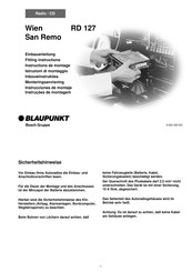 Blaupunkt RD 127 Instructions De Montage