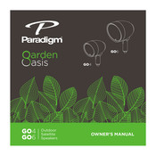 Paradigm Garden Oasis GO4 Manuel De L'utilisateur