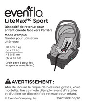 Evenflo LiteMax Sport Mode D'emploi