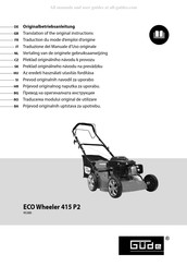 Güde ECO Wheeler 415 P2 Traduction Du Mode D'emploi D'origine