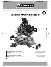 Peugeot ENERGYSaw-254STB Manuel D'utilisation