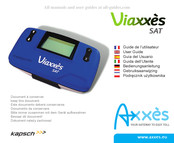 KAPSCH Axxes Viaxxes SAT Guide De L'utilisateur