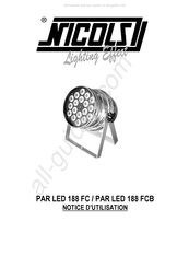 Nicols PAR LED 188 FCB II Notice D'utilisation