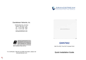 Grandstream GWN7602 Guide D'installation Rapide