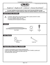 LUND AVS Auto Ventshade Bugflector Instructions D'installation