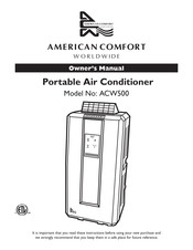 American Comfort Worldwide ACW500 Mode D'emploi