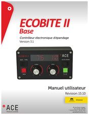 Ace ECOBITE II Base Manuel Utilisateur