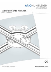 GETINGE Arjohuntleigh KWIKtrak Notice D'utilisation