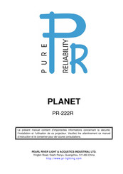 PR Lighting PLANET PR-222R Mode D'emploi