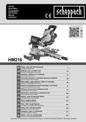 Scheppach HM216 Traduction Des Instructions D'origine