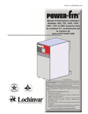 Lochinvar POWER-FIN 2001 Manuel D'informations Utilisateur