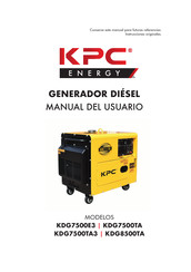 KPC KDG8500TA Manuel De L'utilisateur