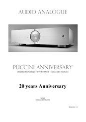 Audio Analogue PUCCINI ANNIVERSARY Notice