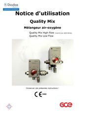 GCE Quality Mix Low Flow Notice D'utilisation