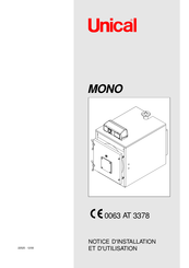 Unical MONO 140 Notice D'installation Et D'utilisation