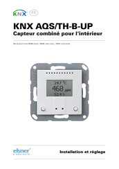 elsner elektronik KNX AQS/TH-B-UP Installation Et Réglage