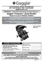 GAGGLE Compass 9908932 Instructions De Montage