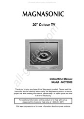 Magnasonic MCT2008 Guide D'utilisation