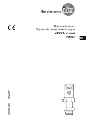 IFM Electronic efector 500 PI109 Serie Notice Utilisateurs