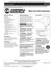 Campbell Hausfeld PN001000 Manuel