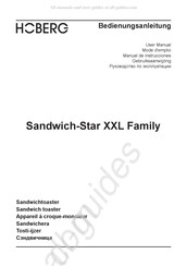 Hoberg Sandwich-Star XXL Serie Mode D'emploi