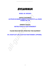 Sylvania SRCD670 Instructions De Fonctionnement