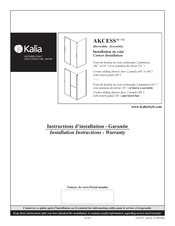 Kalia AKCESS DR1296 Serie Instructions D'installation