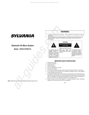 Sylvania SRCD1079BT-PL Mode D'emploi