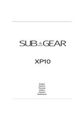 SubGear XP10 Mode D'emploi