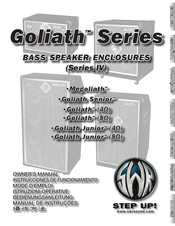 SWR Sound Goliath 4 Mode D'emploi