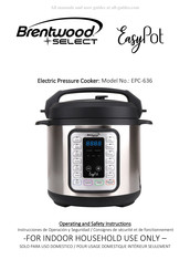 Brentwood Select Easy Pot EPC-636 Mode D'emploi