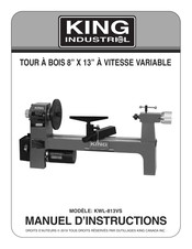 King Industrial KWL-813VS Manuel D'instructions