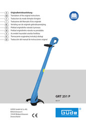 Güde GRT 251 P Traduction Du Mode D'emploi D'origine