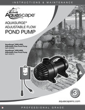 AquaScape AQUASURGE 2000-4000 Instructions Et Entretien