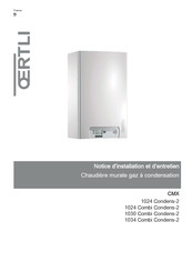 OERTLI CMX 1034 Combi Condens-2 Notice D'installation Et D'entretien