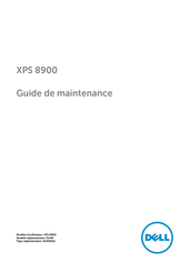 Dell XPS 8900 Guide De Maintenance