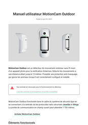 AJAX Systems MotionCam Outdoor Manuel Utilisateur