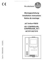 IFM Electronic AS-i AC1312 Notice De Montage