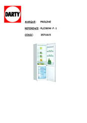 Proline PLC280W-F-1 Mode D'emploi