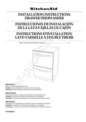 KitchenAid KUDD03DTPA Instructions D'installation
