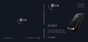 LG KG810 Mode D'emploi