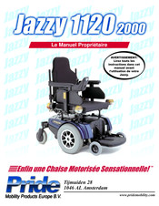 Pride Mobility Products Jazzy 1120 2000 Manuel Du Propriétaire