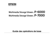 Epson P-7000 Multimedia Storage Viewer Guide Des Operations De Base