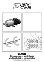 Leroy Somer LSMIH Installation Et Maintenance