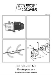 Leroy Somer PJ 30 Installation Et Maintenance