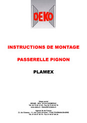 DeKo PLAMEX Instructions De Montage