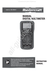 MasterCraft 052-0055-6 Manuel